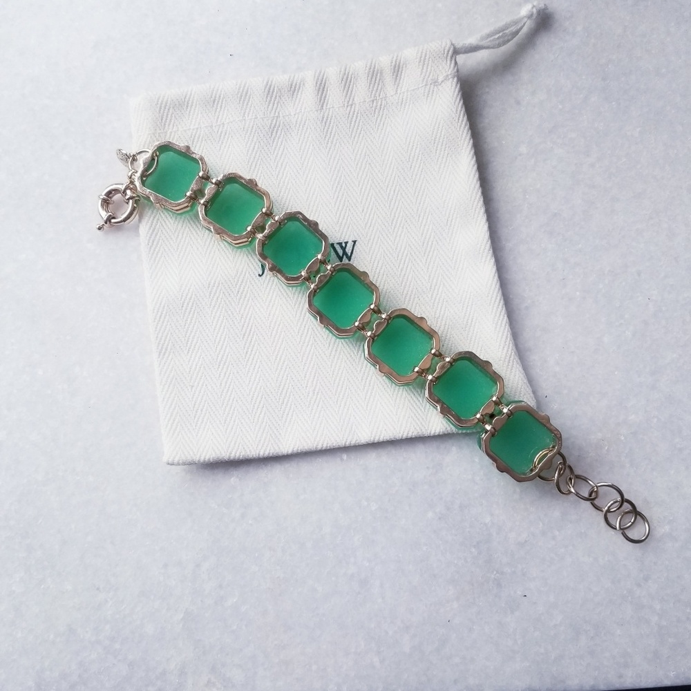 J.Crew green Bold Resin gemstone bracelet - Picture 5 of 5